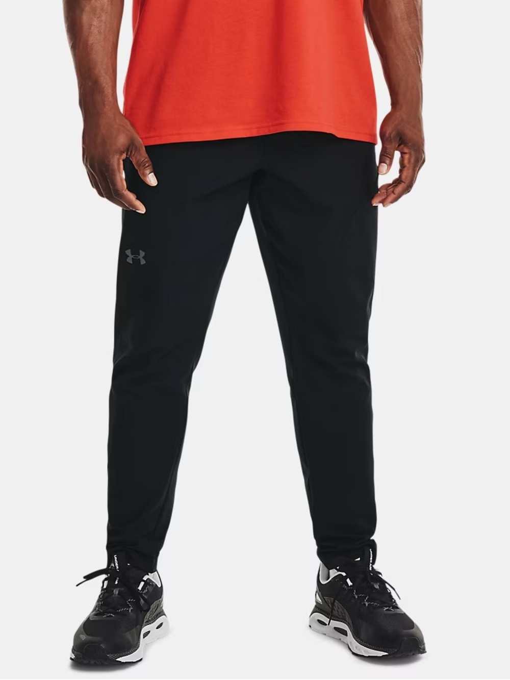 Men’s Under Armour UA Unstoppable Tapered Pants | Black | Size Large | Fitted